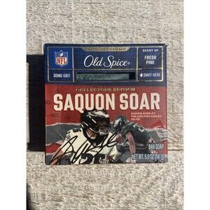 NEW Old Spice Collectors Edition Saquon Soar Fresh Pine Bar Soap 5oz